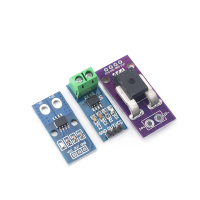 โมดูล ACS712T, ช่วง 5A ถึง 20A และ 30A, กระดานตรวจจับกระแสไฟ, เซ็นเซอร์กระแสฮอลล์