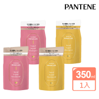 【PANTENE 潘婷】日本進口 奇蹟系列洗髮精/護髮素補充包350ml(深層保濕/閃耀護色/平行輸入)