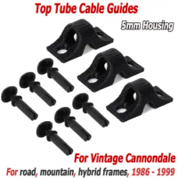 3pcs Cable Cannondale Top Tube Cable Guide Kit For Road Bikes Vintage Bicycle For road, mountain and hybrid frames 1986-1999