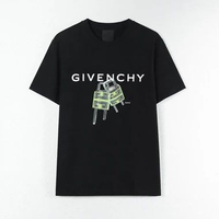 Kaos GIVENCHY 4G DOUBLE LOCK GREEN BLACK TSHIRT 100% ORIGINAL Size M
