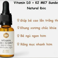 Vitamin D3k2 nhỏ giọt Đức Sunday Natural
