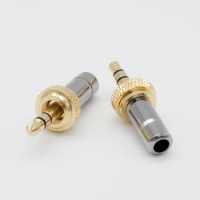 -Gold plated with lock 3.5mm small three-core internal thread plug screw suitable for Sony small bee receiver D11 B03 P03 P2