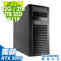 LEADTEK 麗臺 WS830 (W-2245/32G ECC/2TB+2TB SSD/RTX3080-10G/W11P)