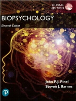 Biopsychology 11/e Pinel 2020 Pearson