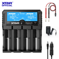 XTAR VP4L PLUS 18650 Lithium iron phosphate battery charger Capacity voltage tester AA/AAA Rechargea