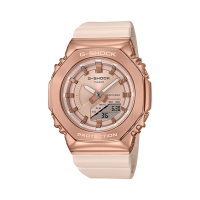 CASIO卡西歐 G-SHOCK  玩美時尚 優雅奢華 粉紅金 金屬錶殼 八角形錶殼 GM-S2100PG-4A_40.4mm