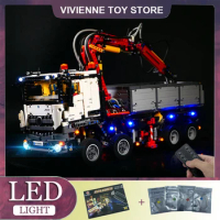 RC DIY LED Light Kit For LEGO 42043 Technical MBZ Arocs 3245 20005 Truck Building Block Set（Only LED