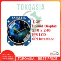 Round Display 1.28 Inch Round  LCD Display Module, 240×240 Resolution, IPS Panel, SPI Interface, Squ