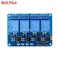 20Pcs/lot 4-way Relay Module with Optocoupler, Relay Control Board with Indicator Light 5v / 12v / 24v