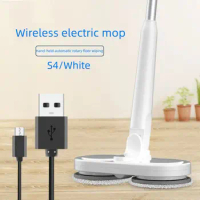 1pc Handheld rotating wireless electric mop,water spray sweeping mop,dual-purpose wet and dry machine,household cleaning machine