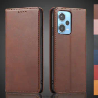 Magnetic attraction Leather Case for Xiaomi Redmi Note 12 Pro Plus Note12 4G 5G Global Holster Wallet Flip Cover Fundas Coque