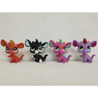 4pcs/lot LPS Toys Pet Shop Rat Dragon #2484ooak#2663#2660 Animal Figures