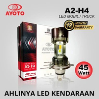 1PC LAMPU LED MOBIL MOTOR AYOTO A2-H4 PNP 45 WATT 10000LM JAMIN TERANG PUTIH / KUNING