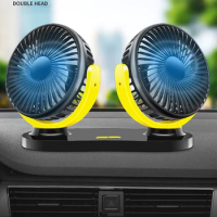 usb eletric fan car truck air cooling ventilador silent fan double head ventilador de torre portable airconditioner mini fan