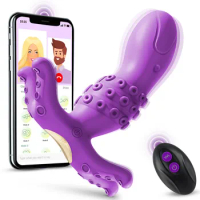 Wireless Remote-controlled Prostate Massager with Dual Motor Vibration Male Masturbation Stimulation Sexual Intercourse Orgasm