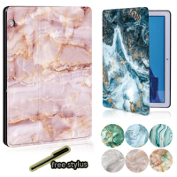 Anti-fall Tablet Case for Huawei MediaPad M5 Lite 8/M5 10.8/M5 Lite New Marble Series Cover Case for MediaPad T3 8.0/T3 10/T5 10