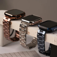 【ALL TIME 完全計時】Apple Watch S7/6/SE/5/4 42/44/45mm 光感柔霧鋼錶帶