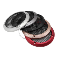 For 3.5" Inch Speaker Grill Conversion Net Cover Car Audio Decorative Circle Full Metal Mesh Grille 97mm