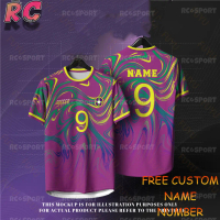 Jersi Bola Sepak Futsal, Rekaan Baharu untuk 2025, Boleh Disesuaikan dengan Nama dan Nombor, Baju-T 