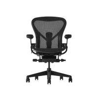 【Herman Miller】ystore雅浩家具 Aeron 3.0 尊爵款 尊爵黑/C尺寸 人體工學椅(老闆椅、辦公椅)