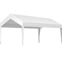 Carport Replacement Canopy Car Shelter Tent Replacement Cover 10 x 20 ft Outdoor White