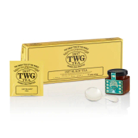 【TWG Tea】1837紅茶茗茶禮物組(手工純棉茶包 15包/盒+果醬+計量銀匙)