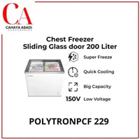 FREEZER KACA POLYTRON 200 LITER PCF 229 PCF229