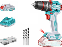 γTOTALγ 20V Brushless Cordless Lithium Impact Drill Set | 66Nm High Torque | 22+2 Settings | Include
