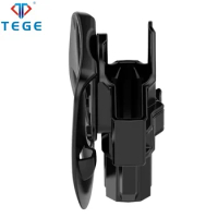 TEGE-Adjustable Fast Draw Tactical Holster, Outside Waistband, Belt Paddle Holsters, Glock 19, 19X, 23, 32, 45