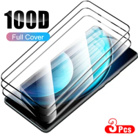 3PCS 100D Full Curved Protective Glass Case For vivo X100 Pro 5G Tempered Glass For vivo X100 X 100 Pro 100Pro X100Pro 5g V2324A