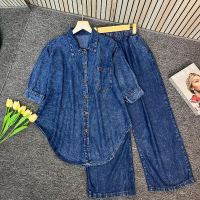 Tania set (one set jeans wanita ukuran Ld 120cm)