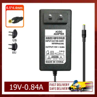 19V 0.84A 6.5*4.4MM Adapter For LG ADS-18FSG-19 19016GPCN Monitor Power adapter charger