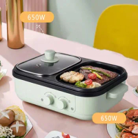Multifunction Electric Cooker Hotpot Barbecue Grill Griddle Egg Omelette Frying Pan Stove Crepe Oven Pancake Pie Baking Roaster