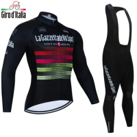 2023 Tour De Giro D'ITALIA Autumn Maillot Cycling Jersey Set Cycling Clothing Suit Mens Long Sleeve MTB Bike Road Pants Bib Ropa