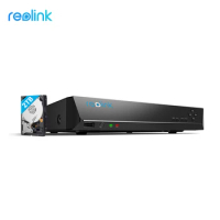 Reolink 8ch RLN8-410 PoE NVR Security Camera System 2TB HDD for Reolink 4MP 5MP 4K 12MP IP Cameras 24/7 Net Video Recorder H.265