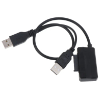 Cáp chuyển đổi Bộ Chuyển Đổi Sata, USB 2.0 Loại A sang 13Pin (7 + 6) cho ổ đĩa quang CD-ROM và DVD-R