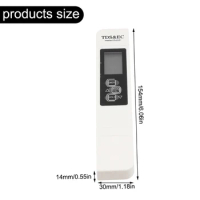 Digital Water Quality Tester Portable Water Meter Pen EC Conductivity Tester Salt Water Pool LCD Salinity Temp Tester