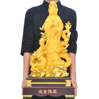 觀音佛像擺件站像供奉家用客廳玄關裝飾品觀世音觀自在菩薩工藝品