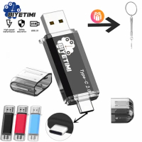 Biyetimi Type C usb flash drive 128gb OTG 2.0 32gb pen drive 64gb real capacity usb флэш-накопител memory stick for phone ＆ cPC