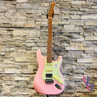 現貨可分期 贈千元配件 日本品牌 Bacchus BST-2-RSM/M 單單雙 電 吉他 可切單 粉紅色 烤楓木琴頸