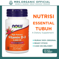 Vitamin Suplemen D3 D-3 2000 IU Now 30 Kapsul Gel