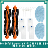 For Tefal Rowenta X-PLORER SERIE 50 RR7387WH RR7335 Robot Vacuum Cleaner Roller Brush Side Brush Hepa Filter Accessories Part