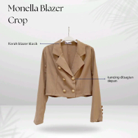 Monella Blazer Crop by Meyfashion | Blazer Crop | Blazer trendy | Blazer Korean style