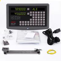SINO 2 Axis DRO Set Digital Readout Kits for Linear Scale Encoder Grating Ruler 70-1020mm Lathes Milling Drilling SDS6-2V