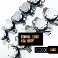 KSD301 105 Degrees NO Normally open Automatic Closure Temperature switch 105 C Normally Closed NC Automatic Disconnecting Switch