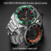 Stainless steel for G-Shock Casio GA-2100/2110 modified Rolex Water Ghost strap Case watchband accessories modified case man's