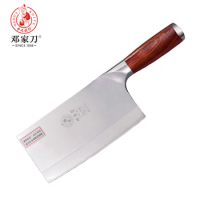 DENGJIA 9Cr18Mov Steel Mahogany Handle Chinese High Quality Chef Knife Handmade Vegetable and Meat Stainless Kitchen Knives