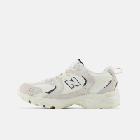 NEW BALANCE 男女大童休閒鞋-白米灰 530 BUNGEE-PZ530CT-W