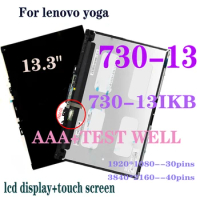 13.3 Inch FHD/UHD Lcd For Lenovo Yoga730-13IKB Yoga730-13 81CT 81CT007RUS LCD Display LED Touch Screen Digitizer Assembly Bezel