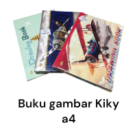 kiky buku gambar a4,a3 halus putih 1pak 5buku Stationery